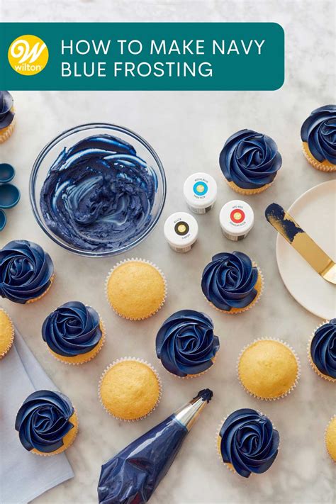 how to make blue buttercream.